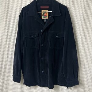 Tommy Bahama Corduroy Shirt Jacket Silk Cotton Men’s Large